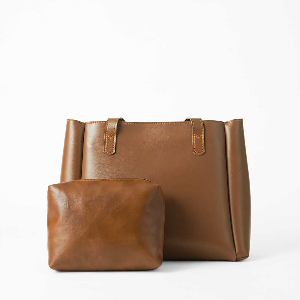 Wide set of 2 Bag Brown