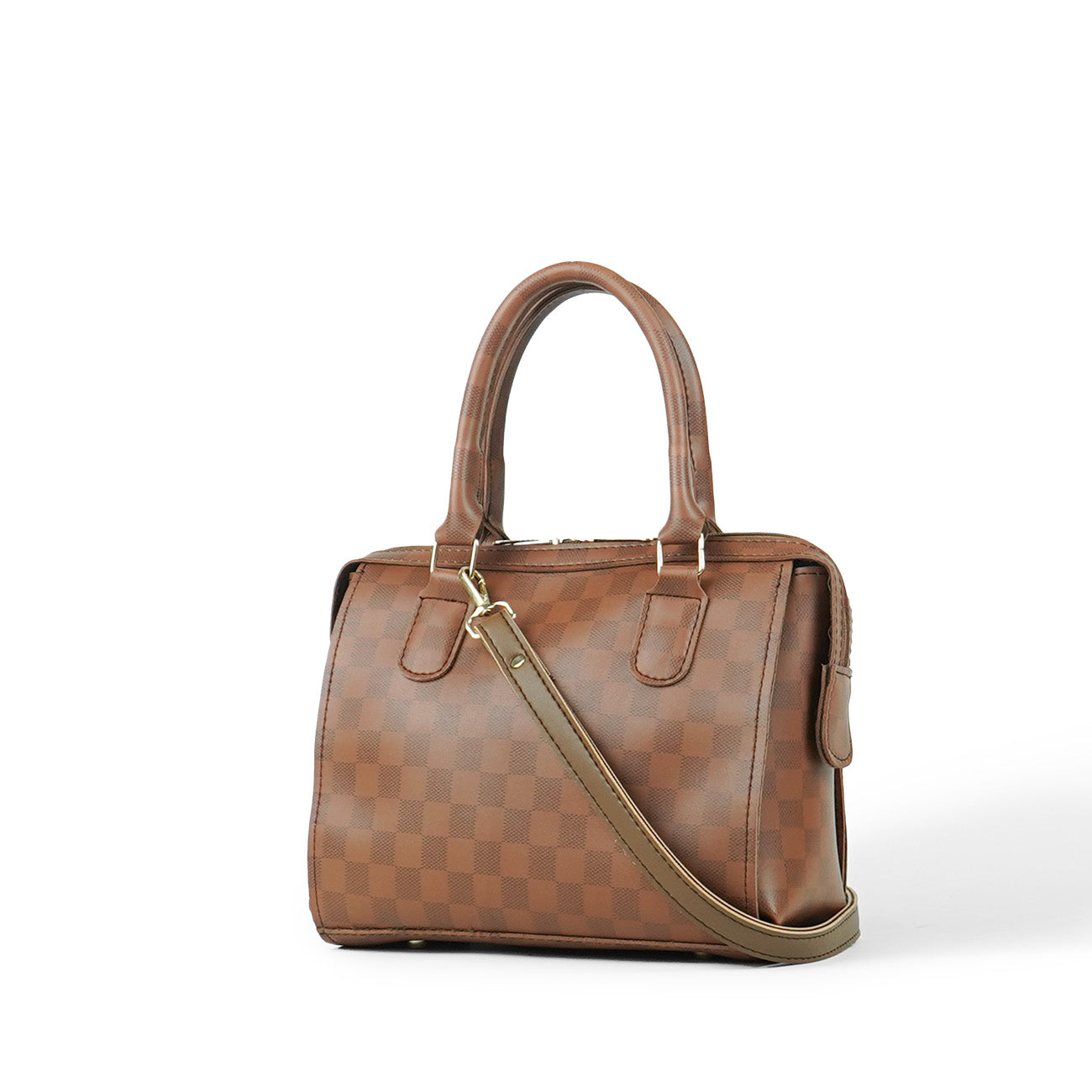 Olive Bag Brown (checkered)