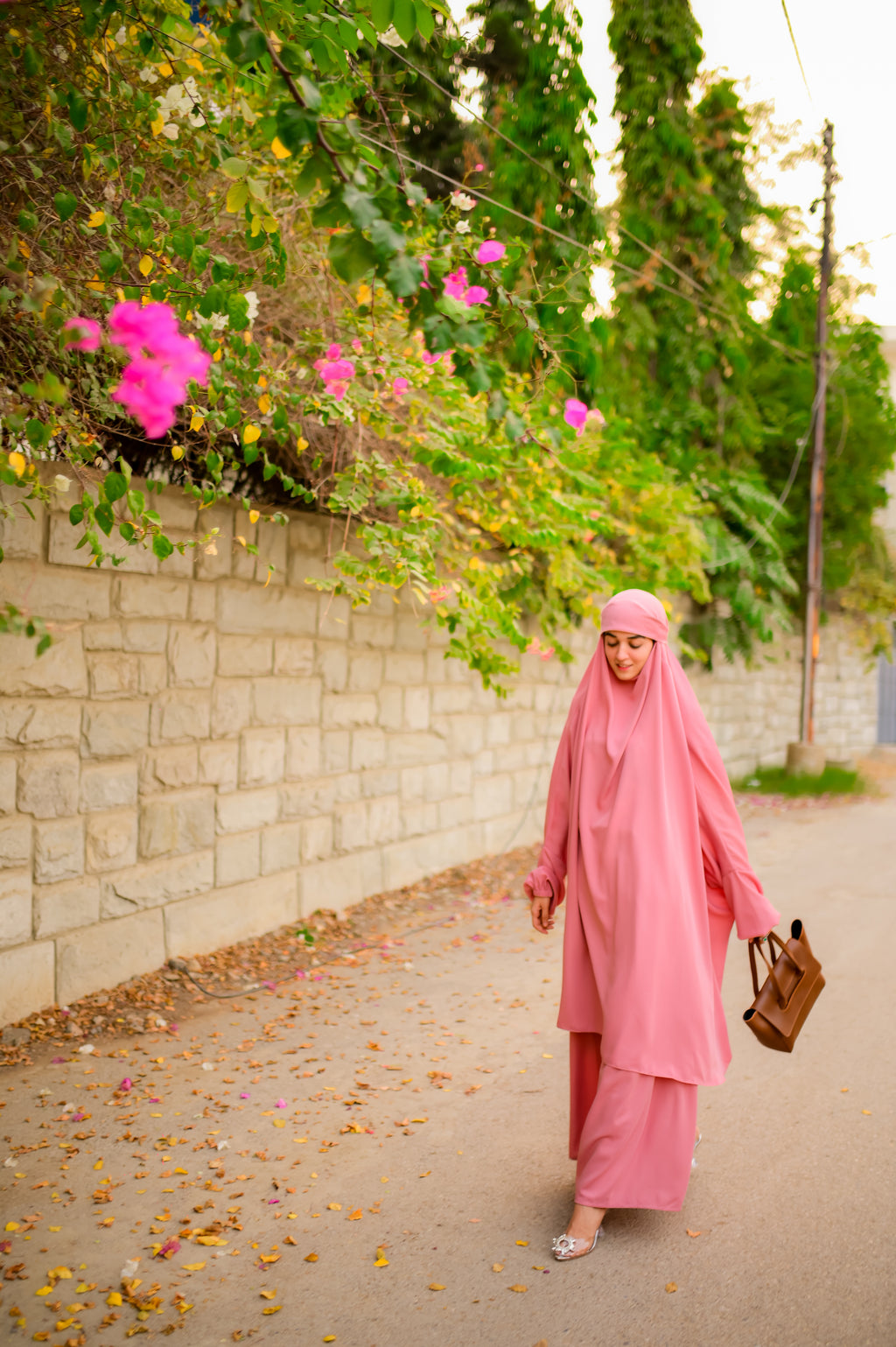 Jilbaab with niqab (pink)