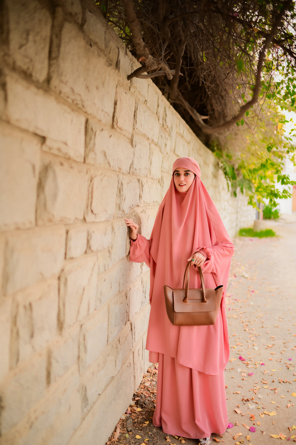 Jilbaab with niqab (pink)