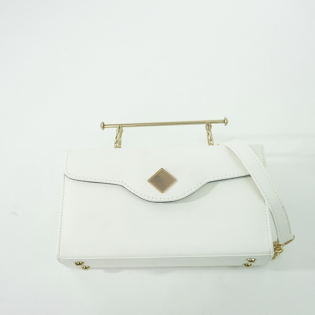Elegant Box bag White