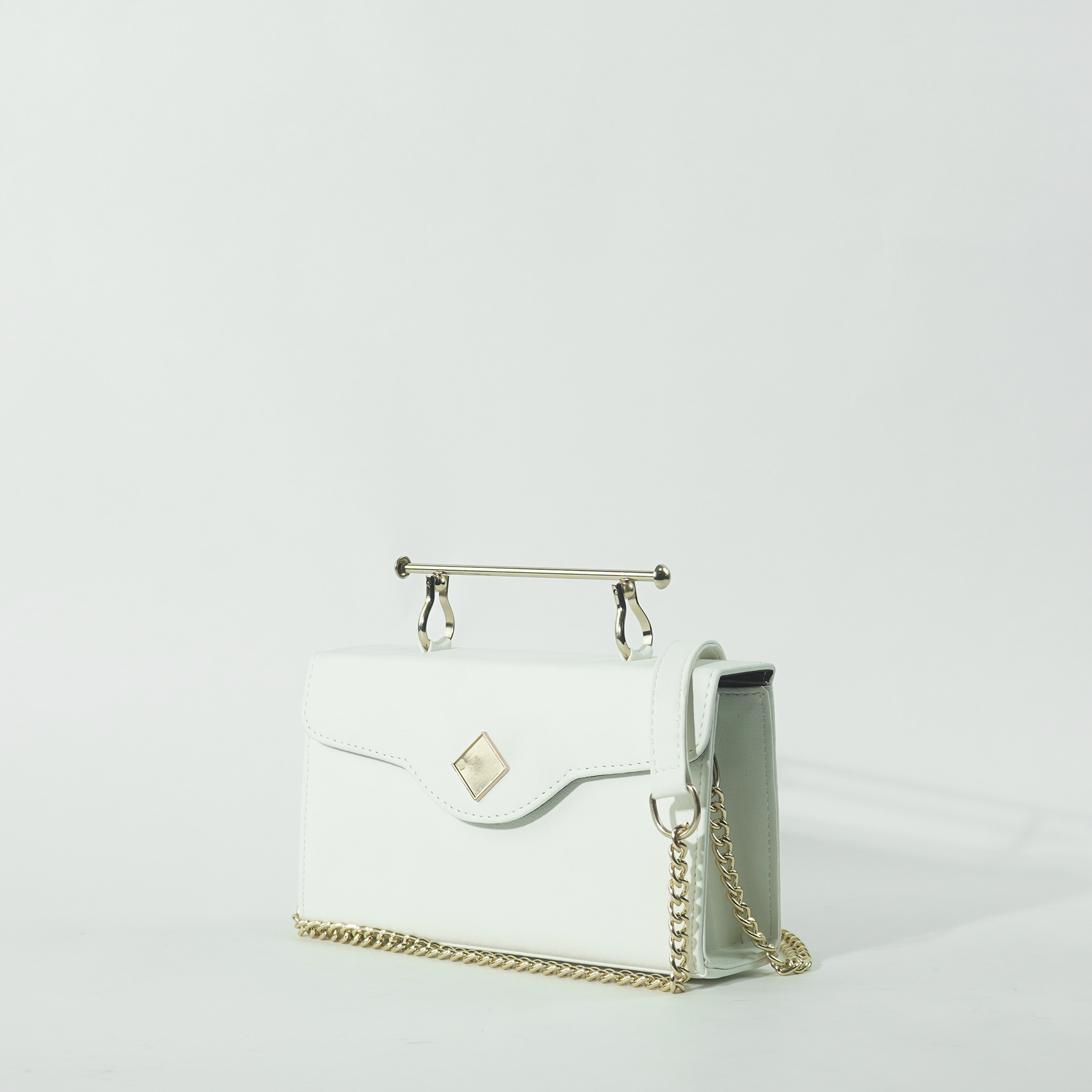 Elegant Box bag White