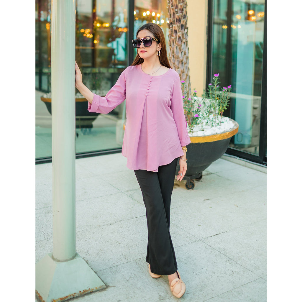 Button down top shirt (pink)