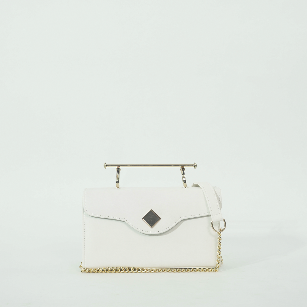 Elegant Box bag White