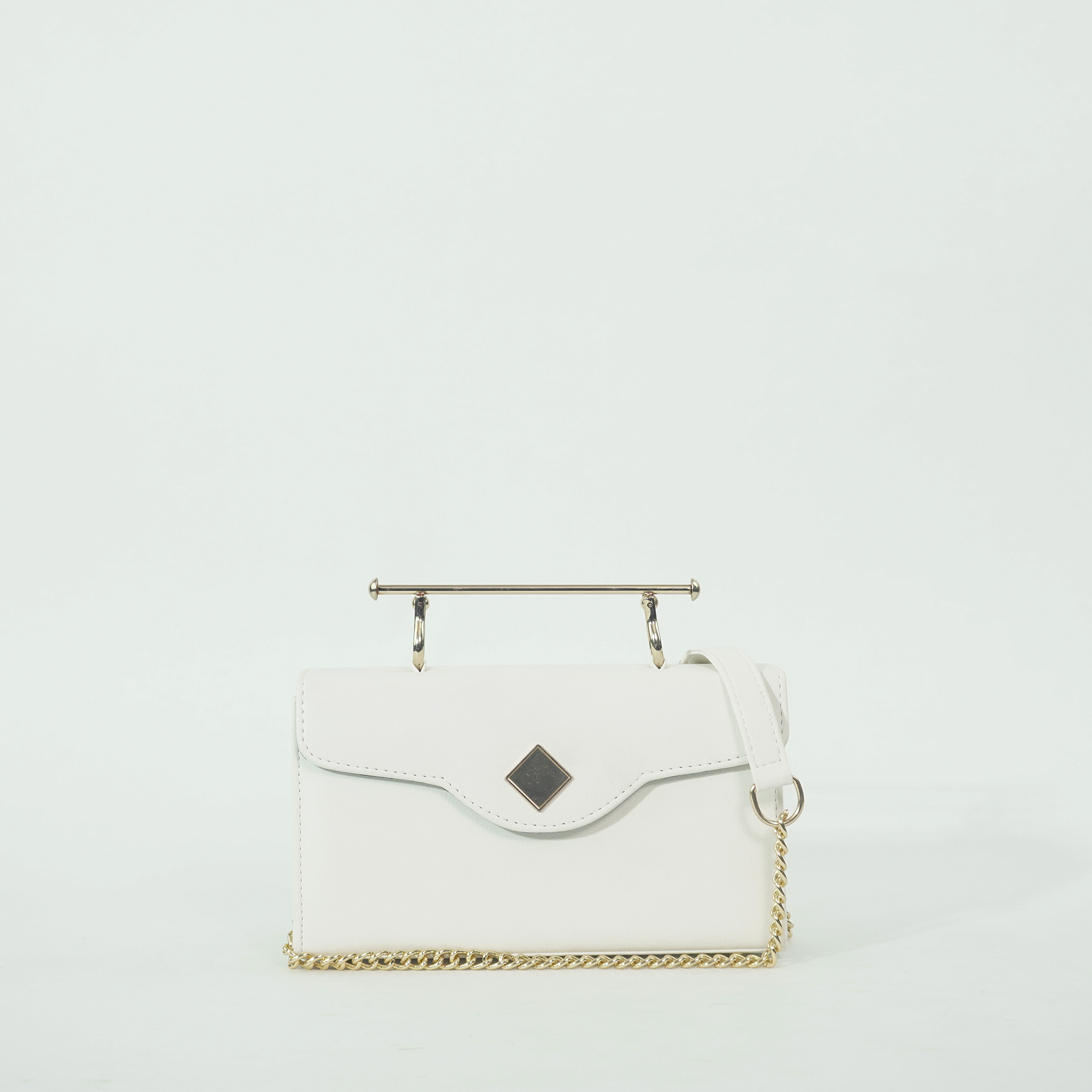 Elegant Box bag White