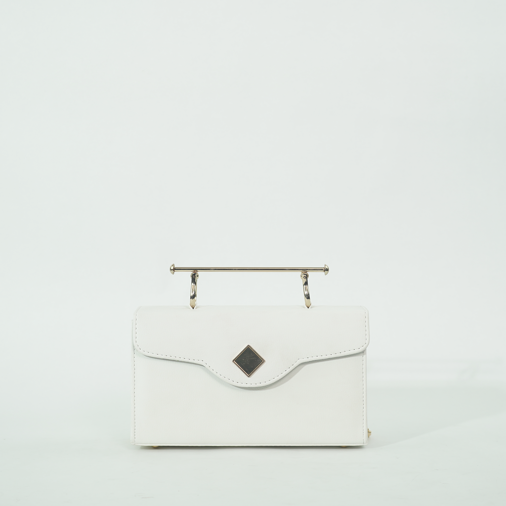 Elegant Box bag White