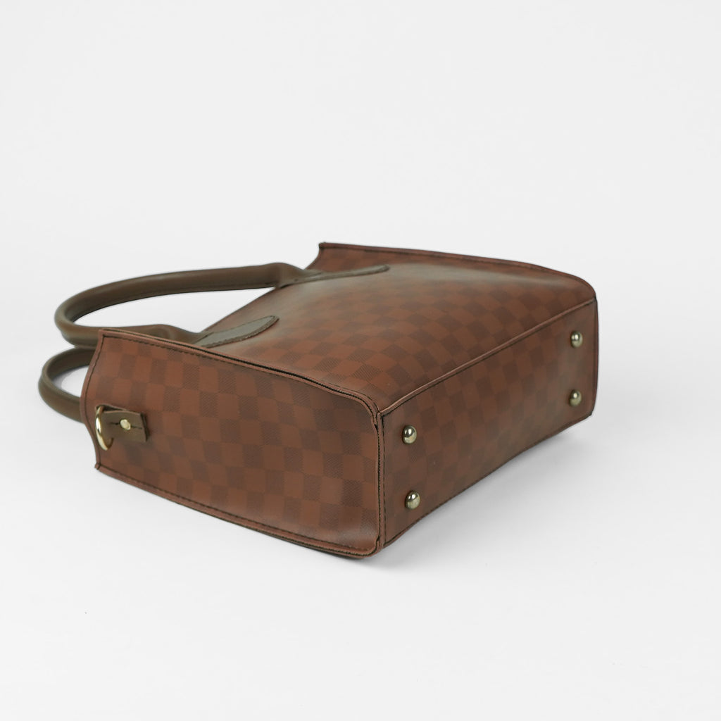 catchy bag brown (checkered)