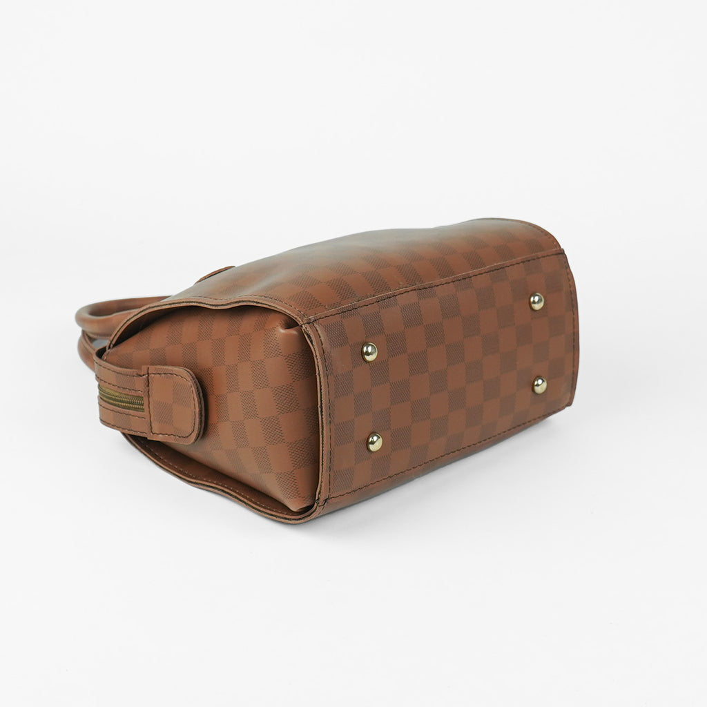 Olive Bag Brown (checkered)