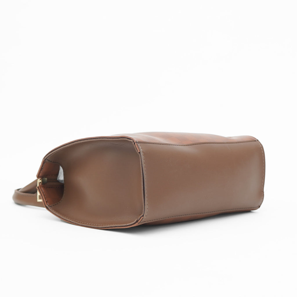 checkered handbag  brown (checkered)