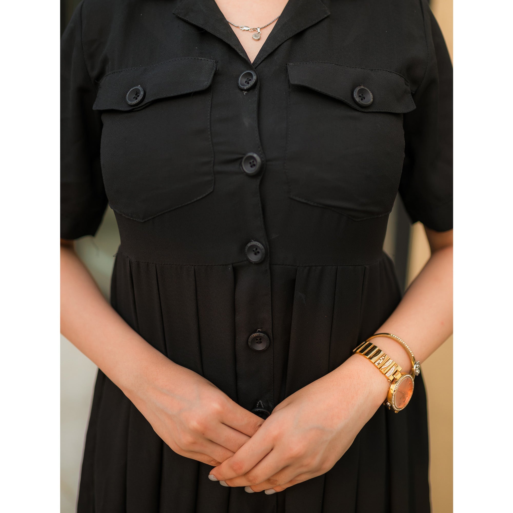 Formal maxi dress (black)