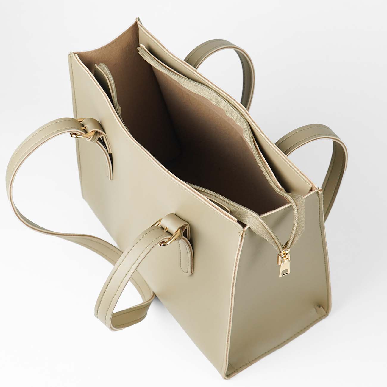 Crew bag set of 2 beige