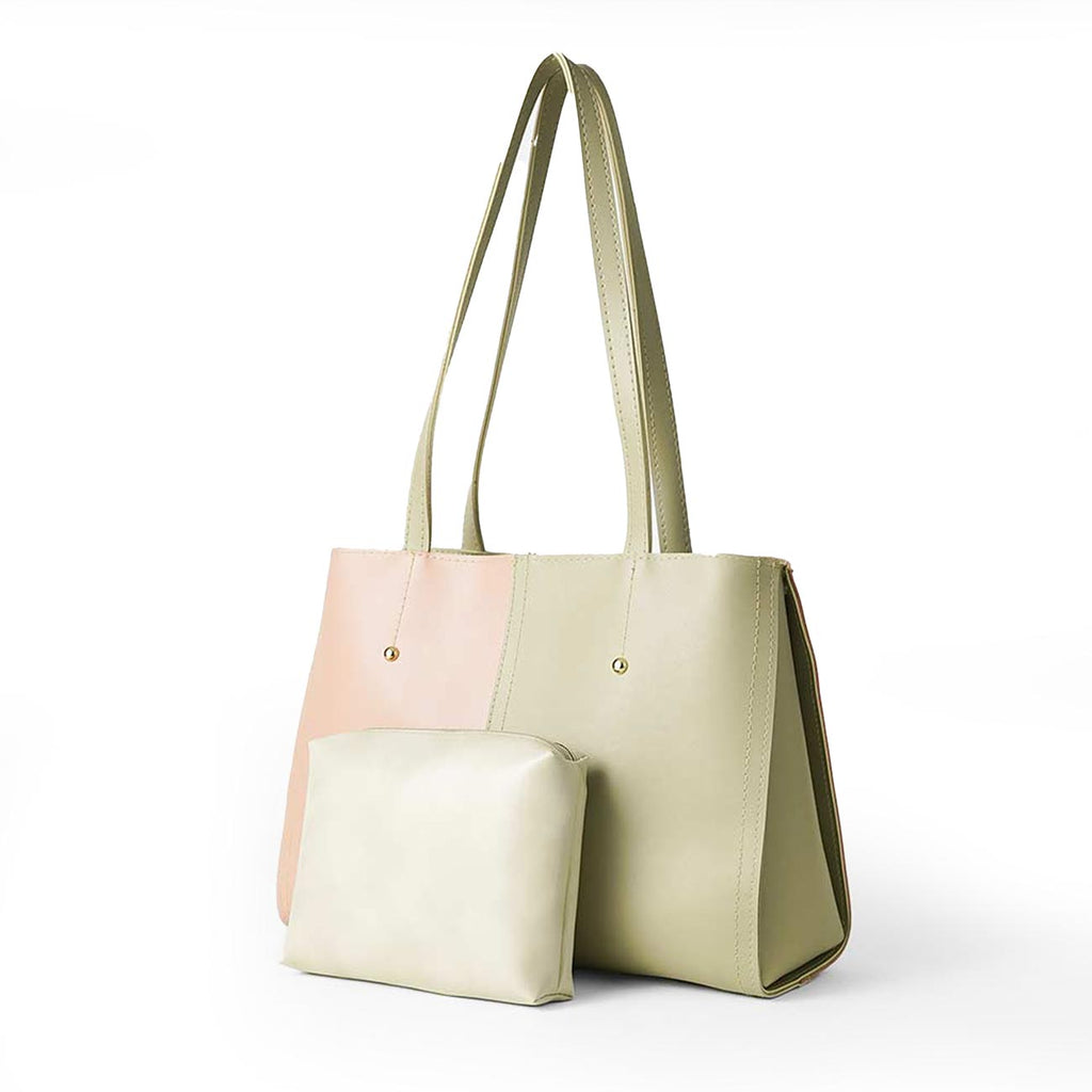 Steven set of 2 Bag Beige & Peach