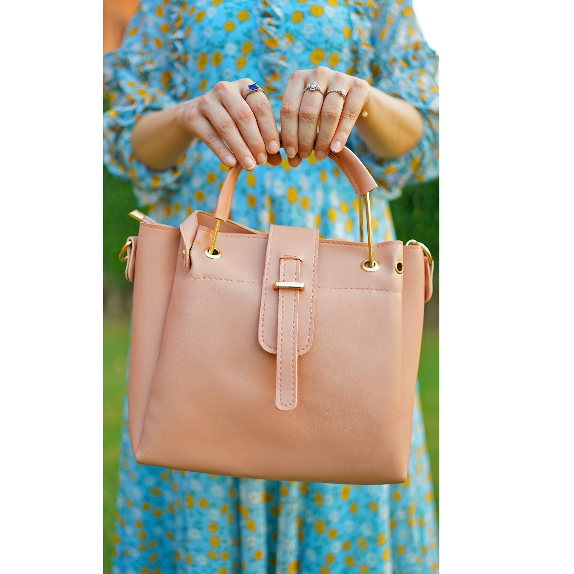 Emerald Bag Set Of 3 Maroon