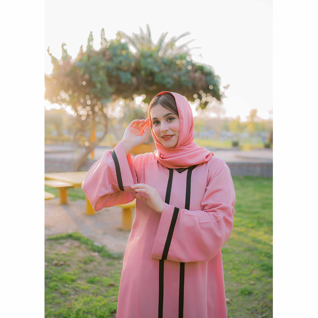 Classic Abaya (pink) shop online in Pakistan - Cheap Abaya