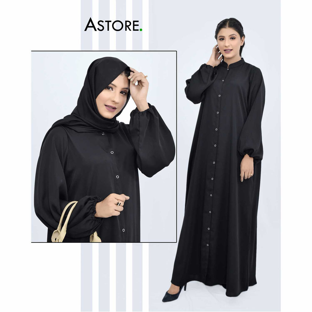 Turkish Style Abaya (black) by Astore