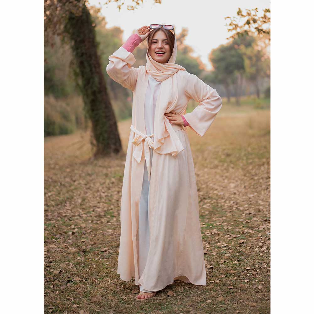 Abaya (Light Peach Color)