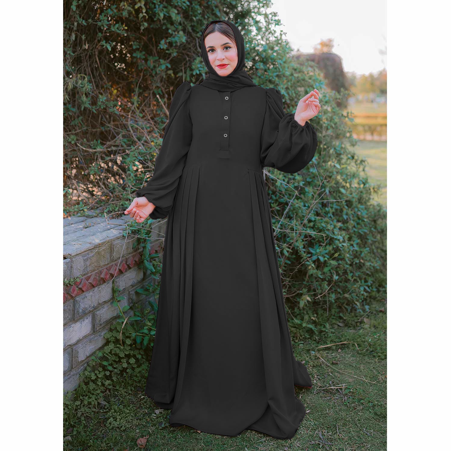 Portrait Abaya (Black) shop online in Pakistan